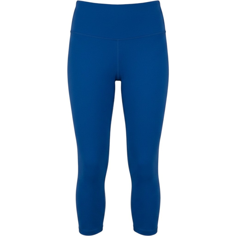 Zyia Active Leggings Womens 4 Blue Capri High Waisted Embossed Leaf Activewear